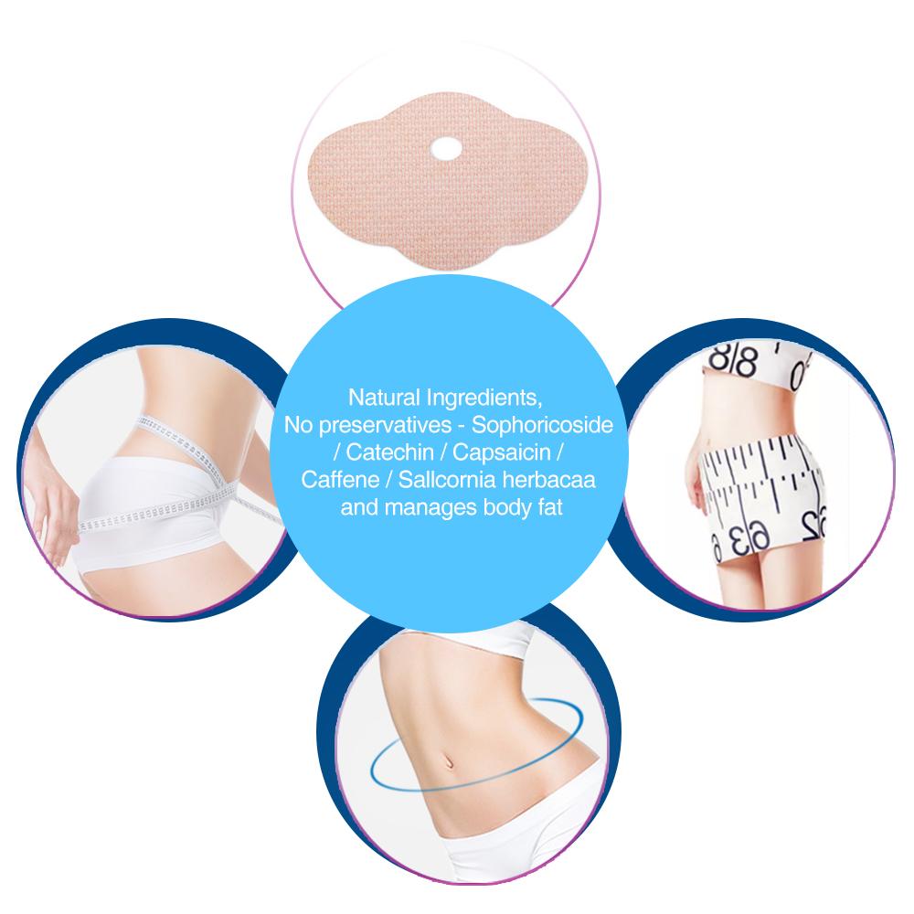 Sumifun 5Pcs Slim Patch Lose Weight Plaster Abdomen Slimming Patches Navel Slimming Sticker Burning Fat Lazy Paste
