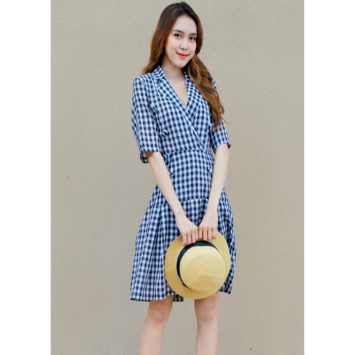 ĐẦM CARO THỜI TRANG DẠO PHỐ DH05050