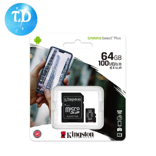 Thẻ nhớ Kingston 64GB microSD Class10 - Hàng chính hãng FPT Phân Phối