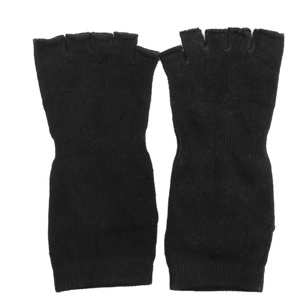 6x1 Pair Unisex Five Fingers Open Toe Socks Breathable Warm Yoga Casual Black