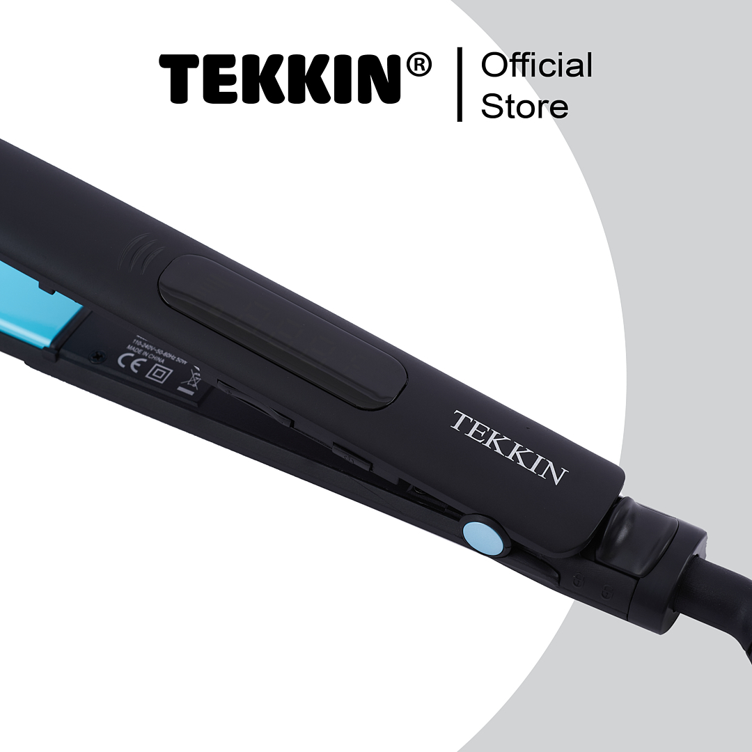 Máy Duỗi Tóc Uốn Tóc 8 Mức Nhiệt TEKKIN TI-615 Gốm Cao Cấp 3 IN 1 Uốn Duỗi Là Làm Tóc Xoăn Thanh Uốn Bằng Gốm Ceramic - Hàng chính hãng