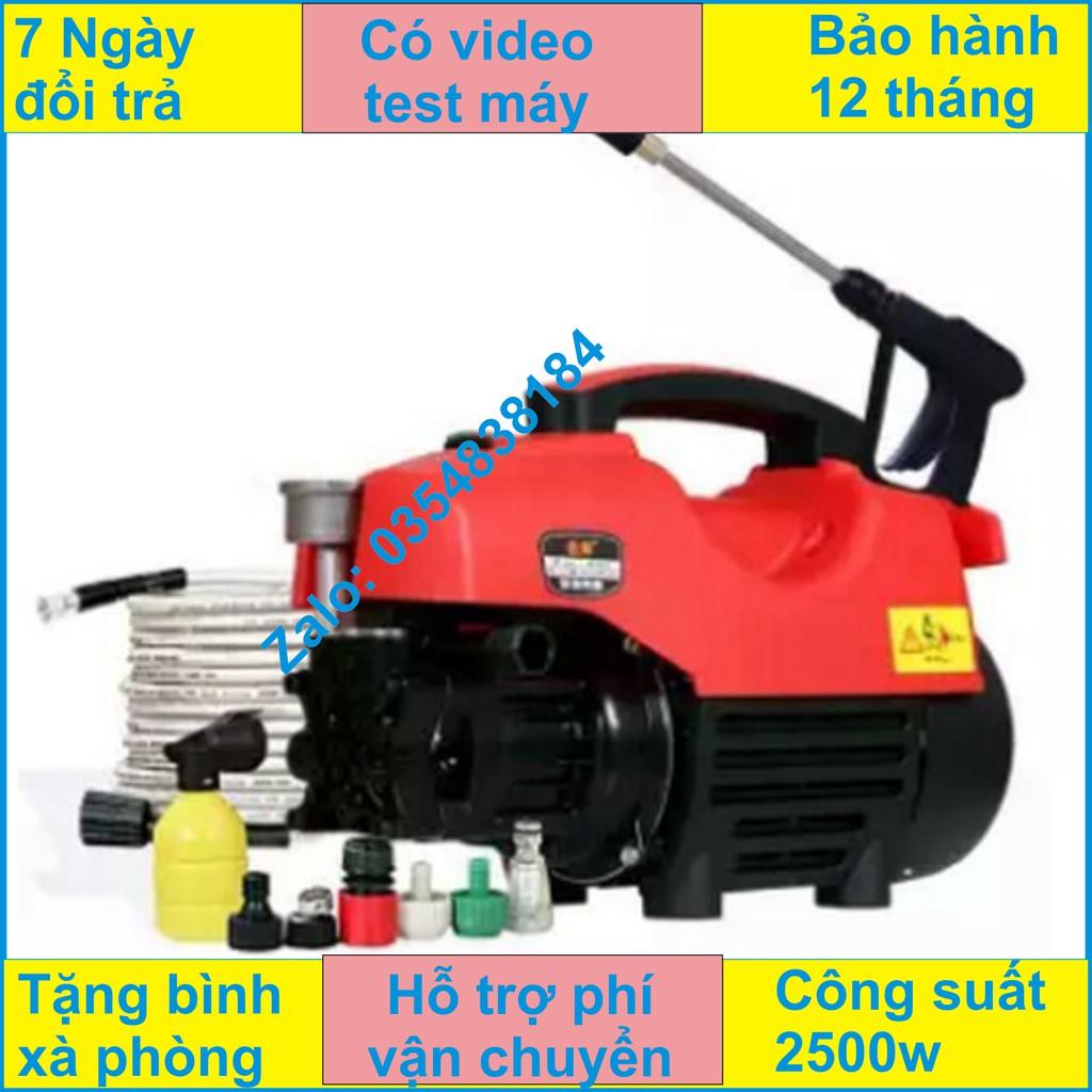 Máy xịt rửa mini - máy rửa xe sakura - 1800W, súg phun dài nửa mét - motor từ- tự hút nước