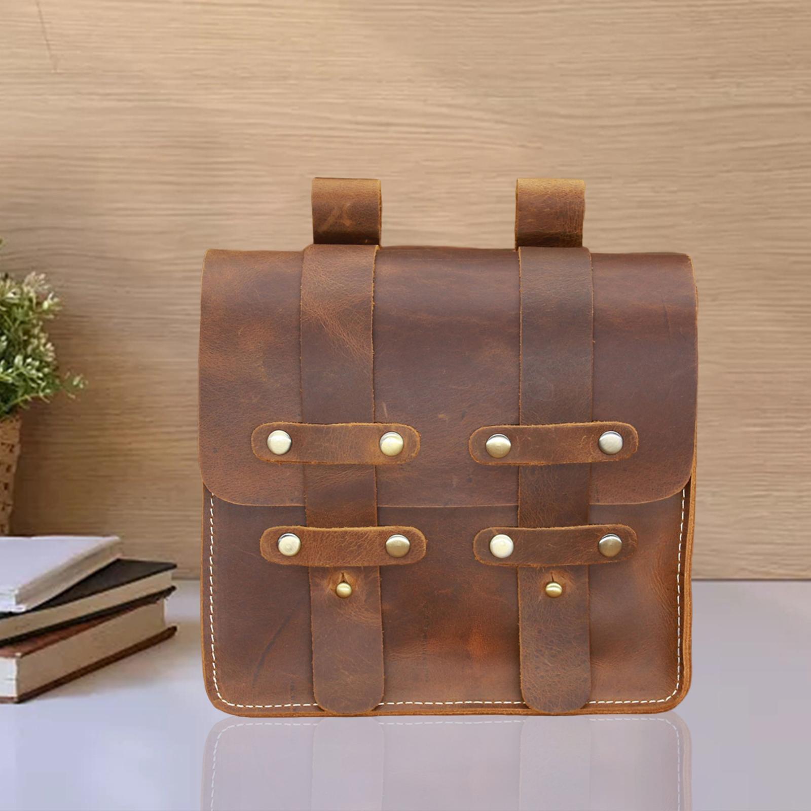 PU Leather Fanny Pack Waist Bag Holiday Decorative Vintage Style for Walking