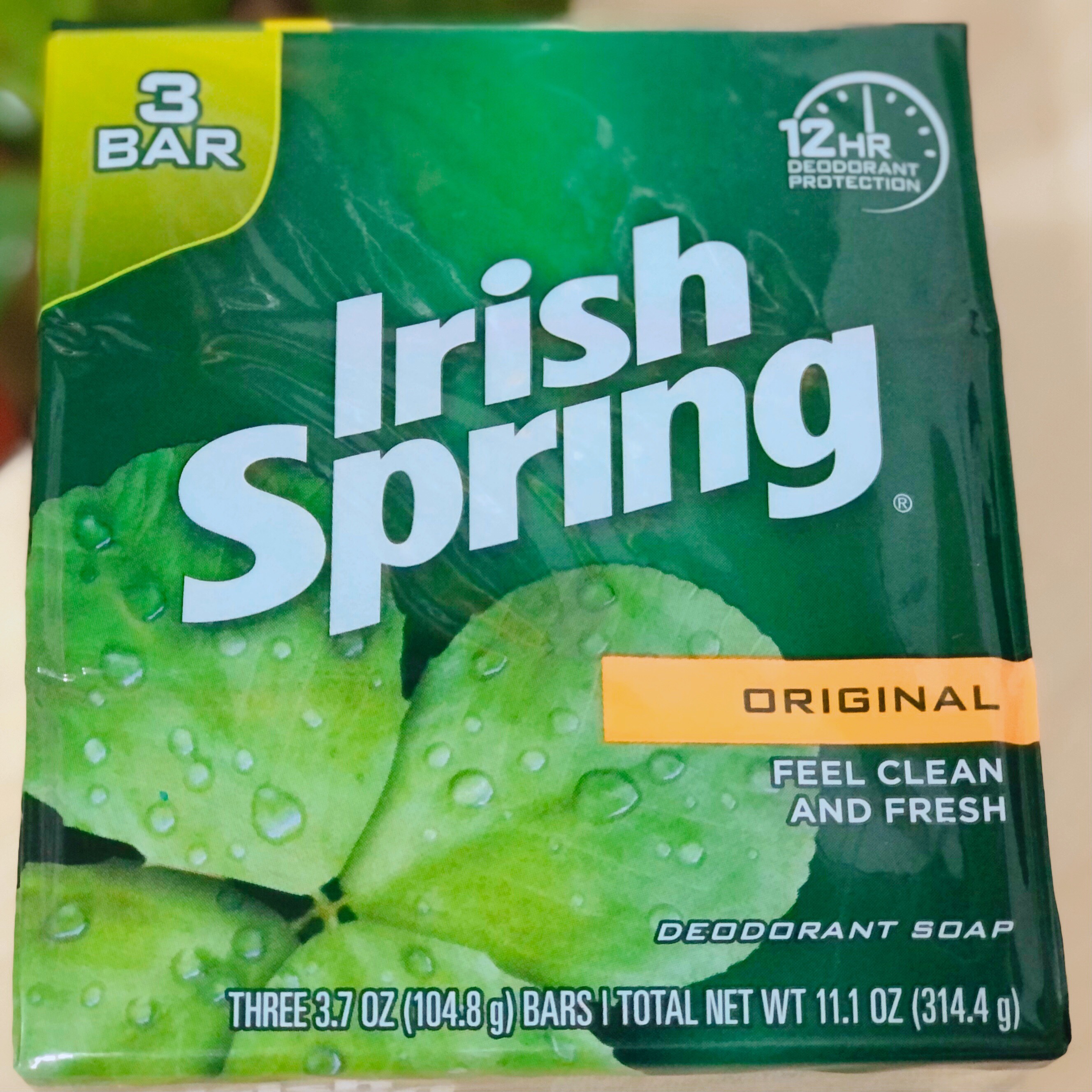 COMBO 2 LỐC 3 CỤC XÀ BÔNG CỤC IRISH SPRING ORIGINAL 314G.4X2
