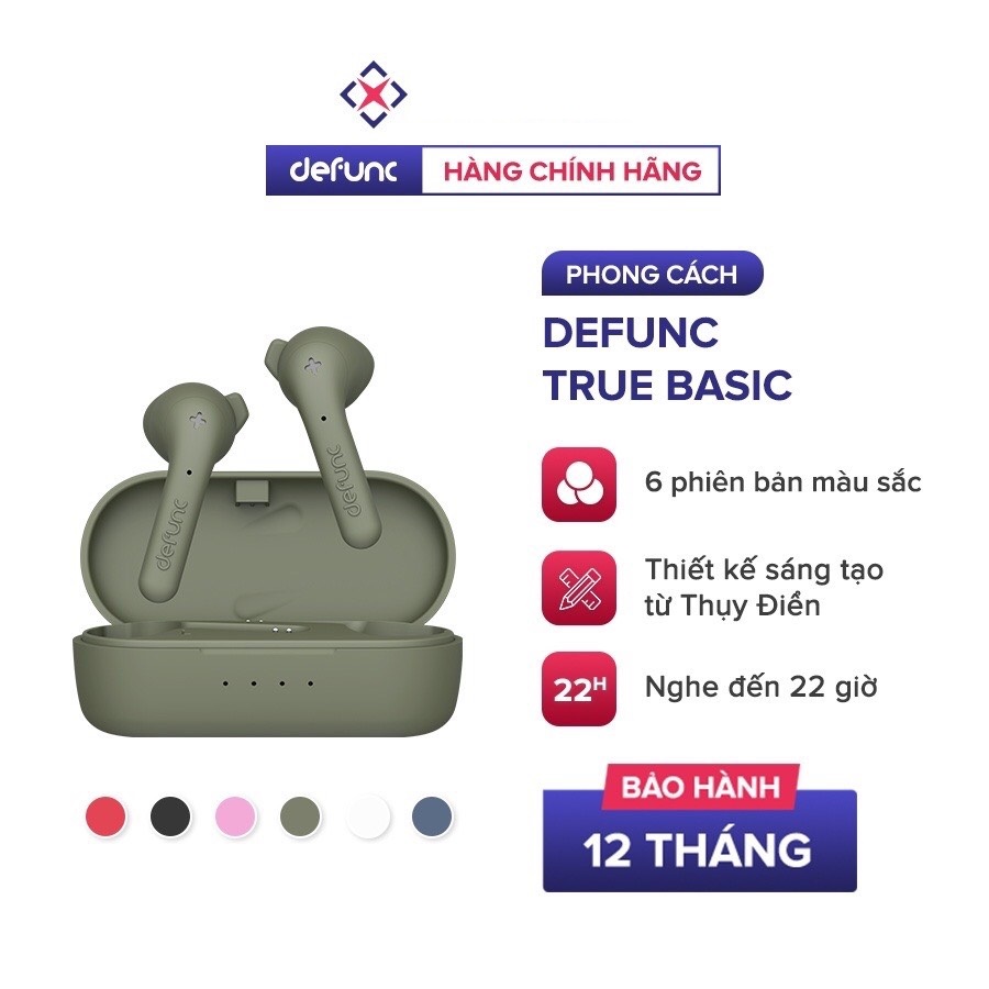 [Hàng chính hãng] Tai Nghe True Wireless Defunc True Basic