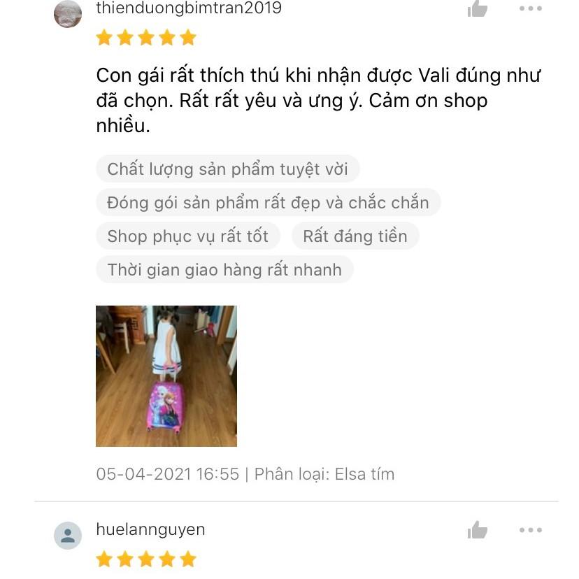 vali cho bé SALE hai mặt in Vali kéo cho trẻ em trai gái cao cấp sẵn hàng nhập khẩu đc loại 1