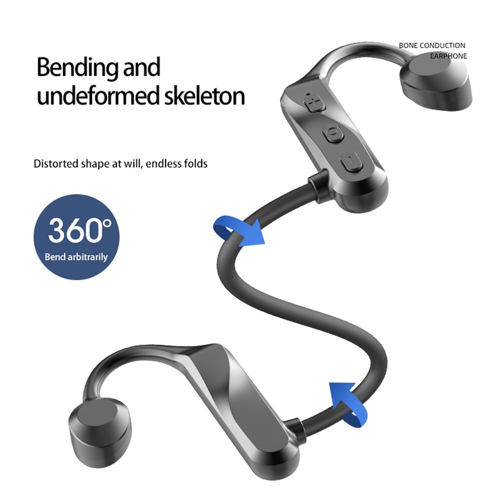(Giá tốt) Tai nghe không dây Bluethooth công nghệ dẫn truyền âm thanh qua xương không cần nhét vào tai mẫu mới bản đặc biệt đeo lâu không gây đau