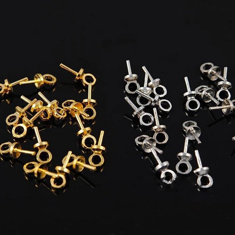 Set 10 Chốt Gắn Mặt Dây Chuyền Handmade Resin, Phụ Kiện Làm Trang Sức DIY Cổ Trang - Trường Thịnh Sài Gòn