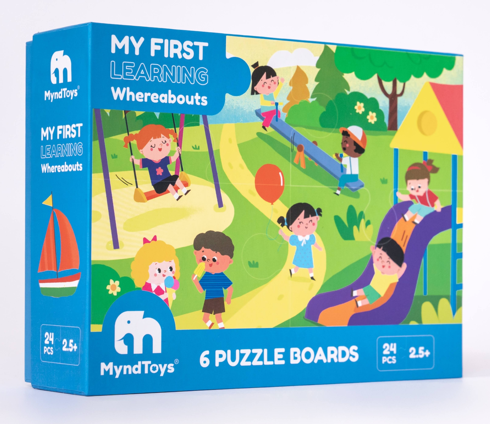 Đồ chơi Giáo dục MyndToys Xếp hình puzzle thông minh My First Learning – Whereabouts cho bé từ 2.5 tuổi