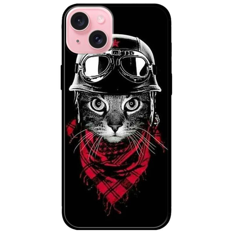 Ốp lưng dành cho Iphone 15 - Iphone 15 Plus - Iphone 15 Pro - Iphone 15 Pro Max - Mèo Khăn Đỏ - Hàng Chính Hãng