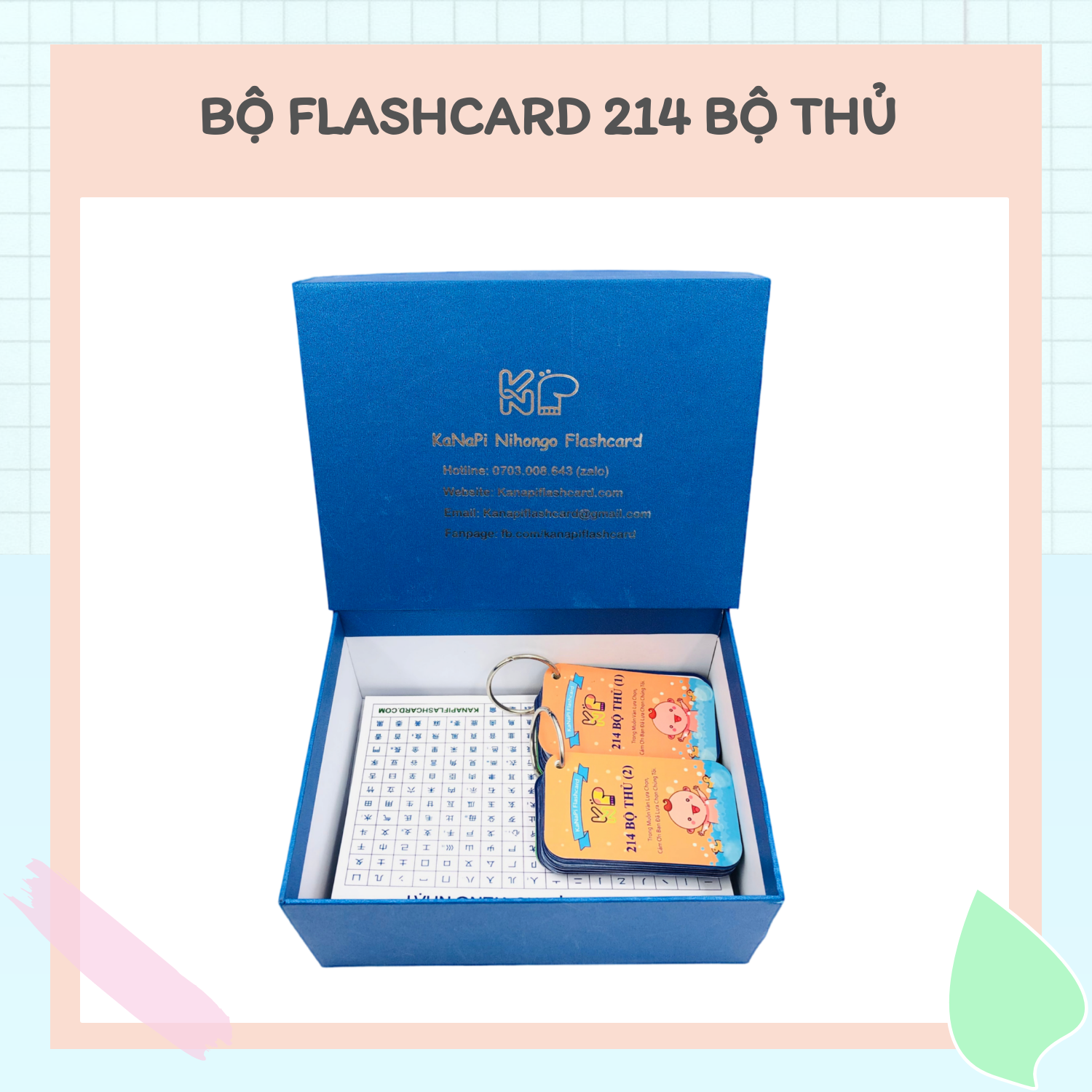 Thẻ Học Flashcard 214 Bộ Thủ