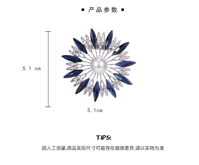 Cài áo vòng tròn đính đá sang trọng GC267