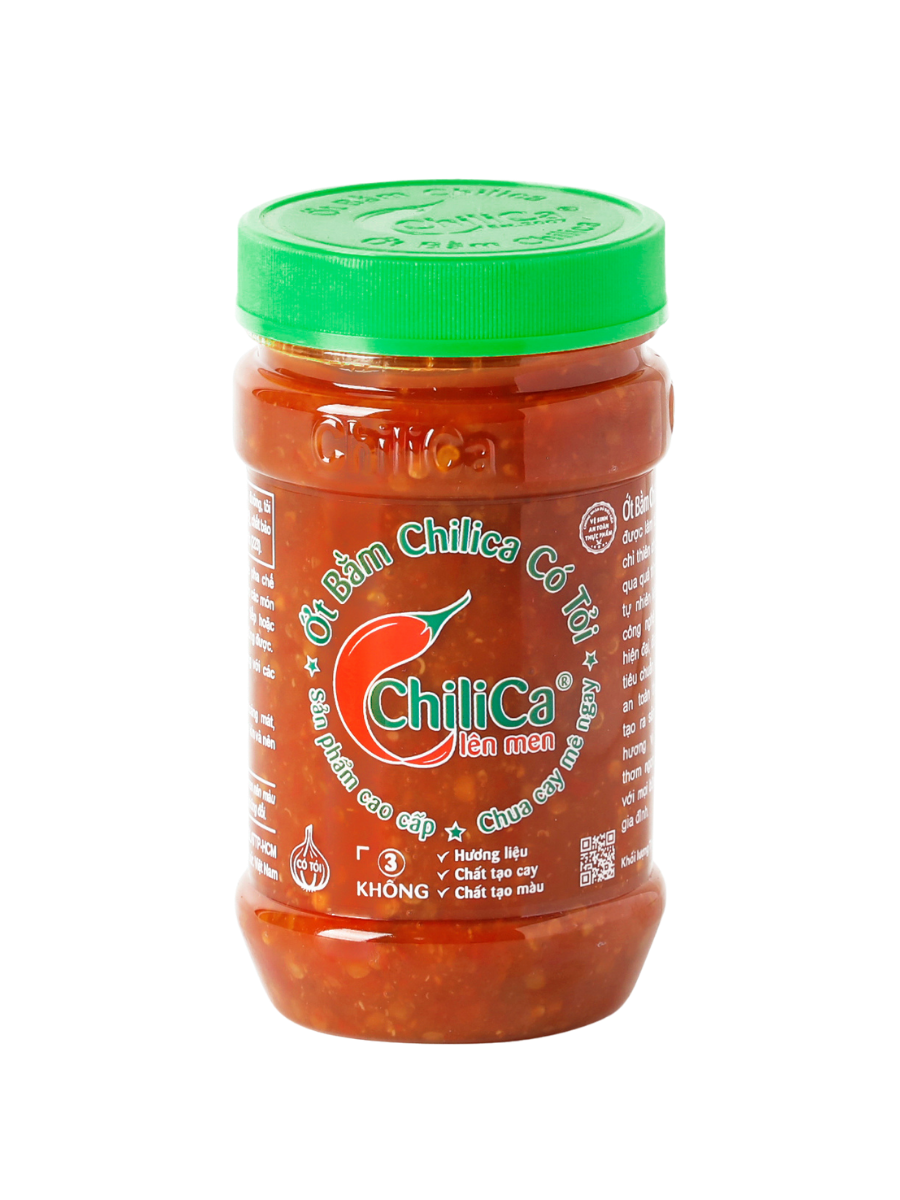 Ớt Bằm Chilica Có Tỏi 212g