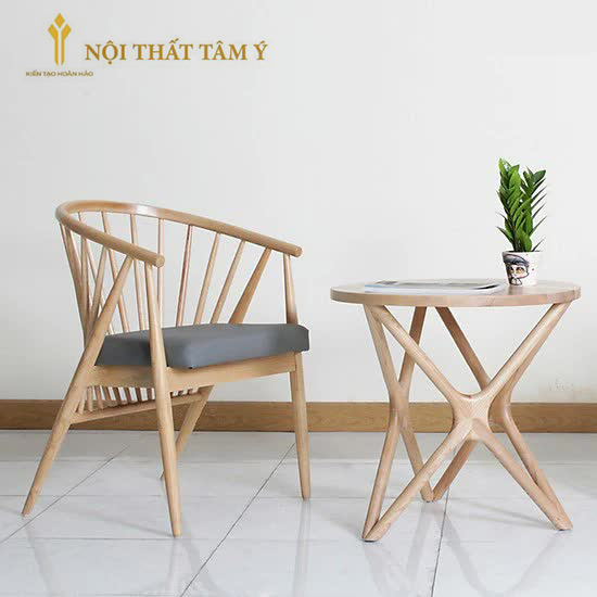 Bộ 2 Ghế Genny và Bàn Trà Chân Sao