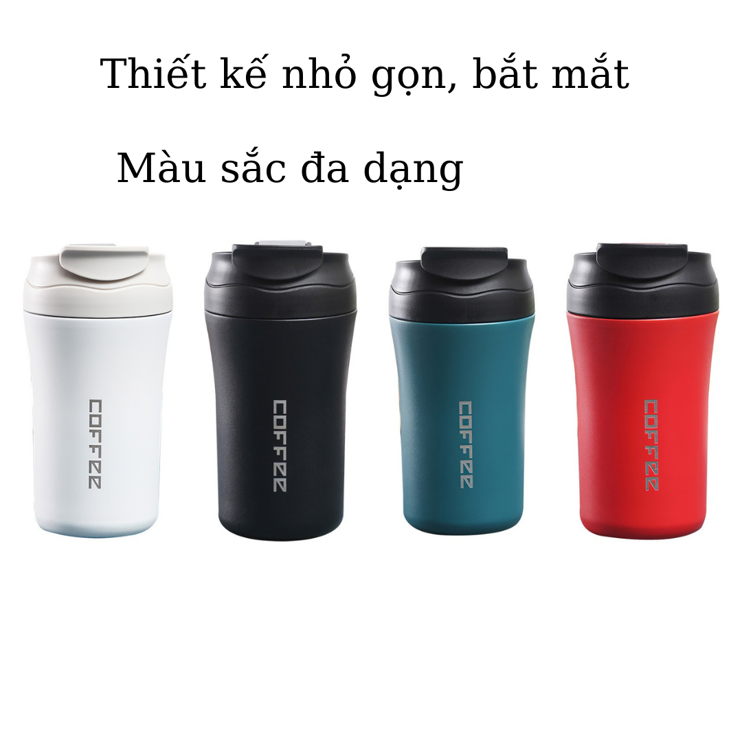 Ly cốc giữ nhiệt coffee lõi inox 304 có ống hút TiLoKi TGN08 dung tích 400ml