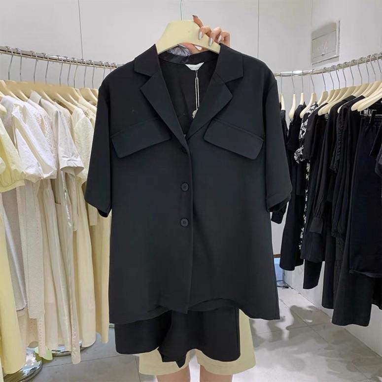 Set Áo Quần Big Size Cổ Vest Lụa Mềm Mịn Không Nhăn 2021