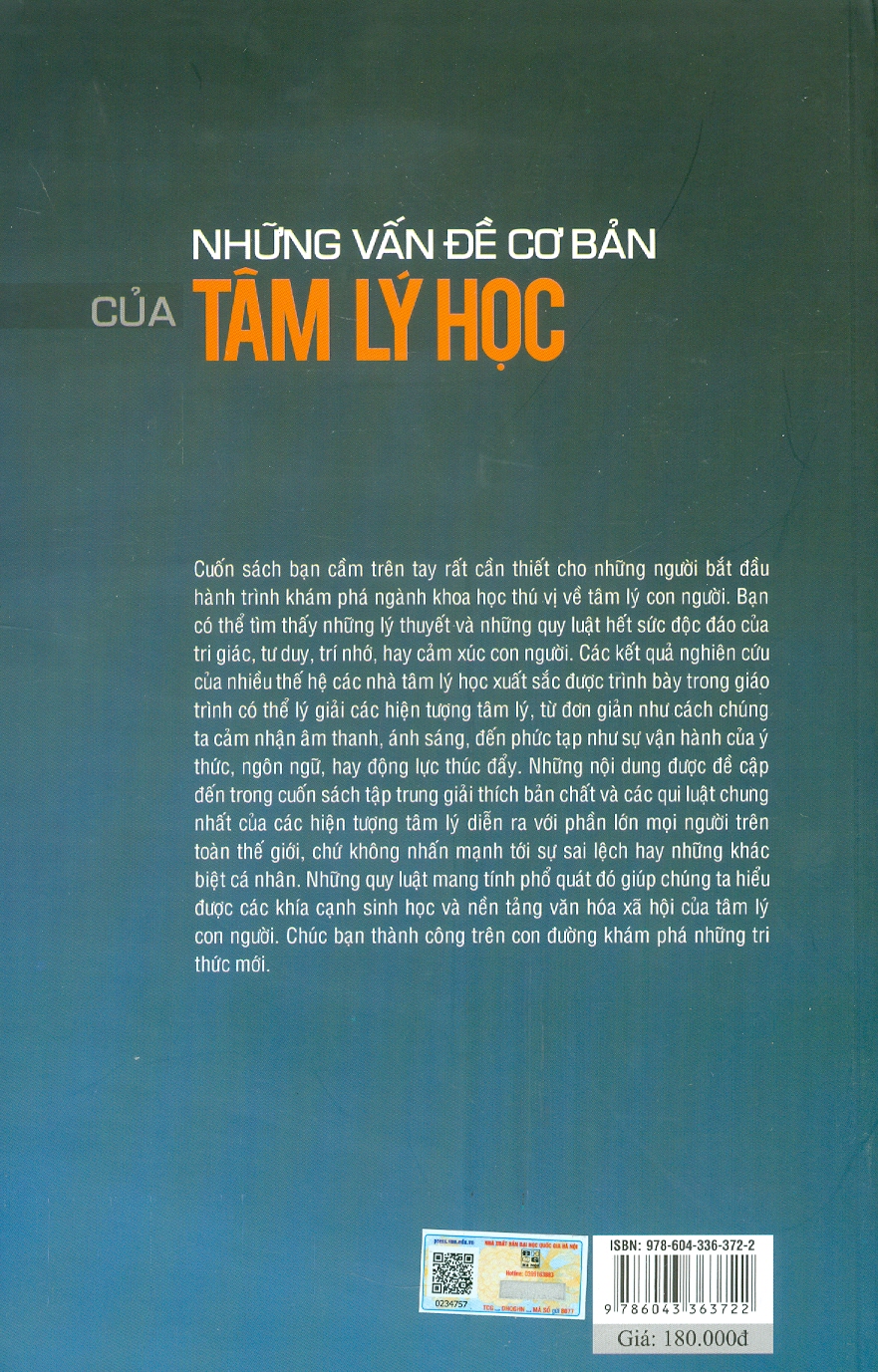 Những Vấn Đề Cơ Bản Của Tâm Lý Học (Giáo Trình Dành Cho Hệ Cử Nhân)