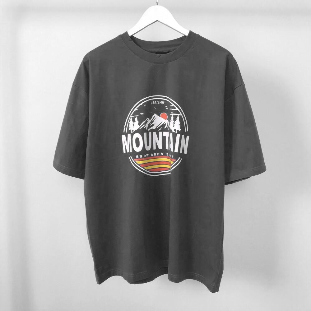 Áo phông Oversize Mountain, JACKLANE, Áo cộc tay Unisex Jack Lane