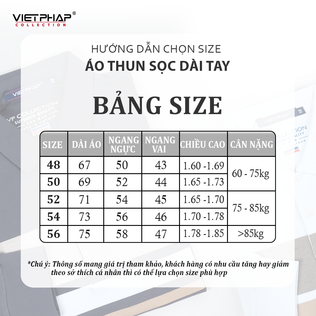 Áo Thun Sọc Dài Tay Cao Cấp VIỆT PHÁP / Form Regular- Chất liệu cotton co dãn và thấm hút mồ hôi tốt 23002