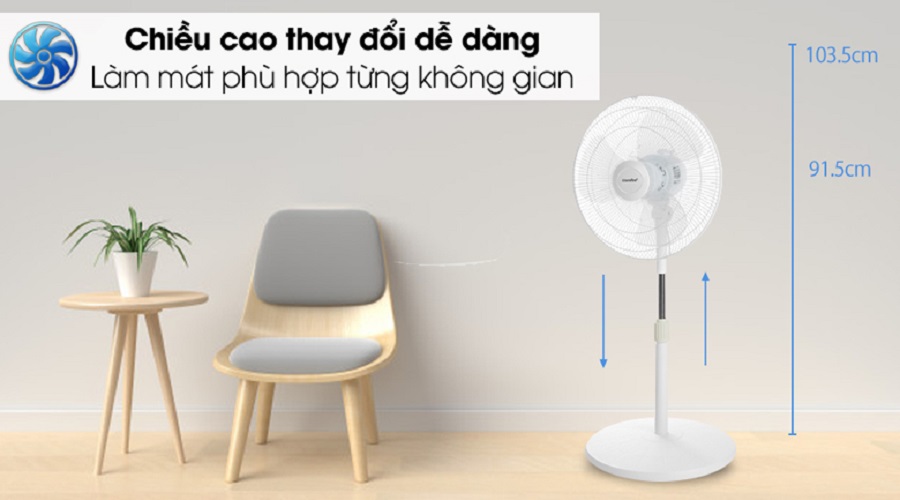 Quạt lửng Comfee CF-FF4019VFW - Hàng chính hãng