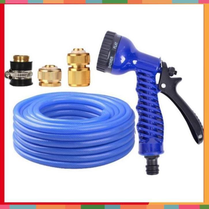Bộ dây tăng áp 3 lần vòi xịt nước rửa xe, tưới cây loại 3-5m 206843
