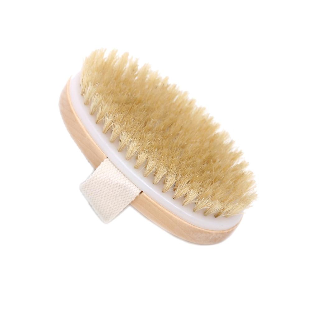 Bathing Brush Dry Skin Body Soft Natural Bristle SPA Brush Without Handle Wooden Bath Shower Brush SPA Exfoliating Body Brush