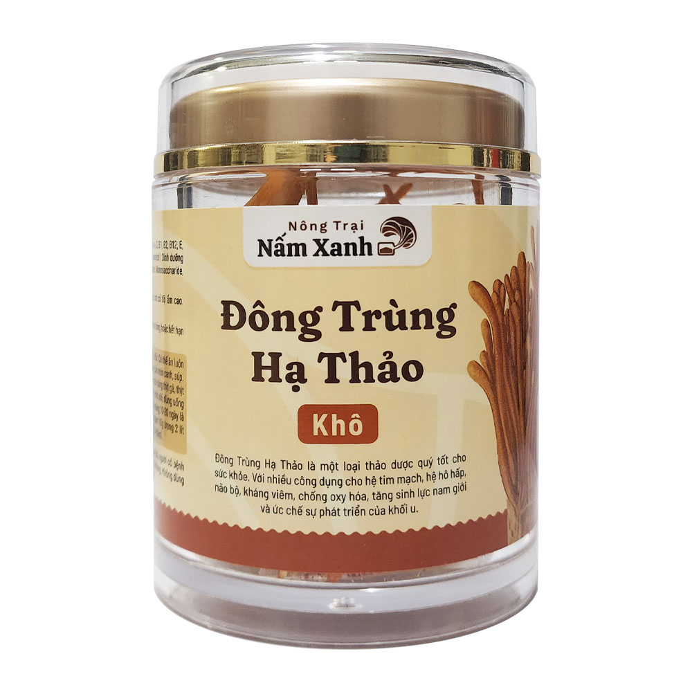 Đông Trùng Hạ Thảo Sấy Thăng Hoa - Nông Trại Nấm Xanh