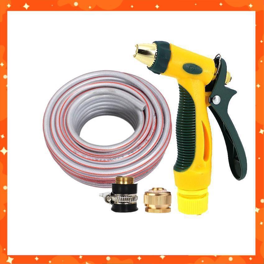 Bộ dây vòi xịt nước rửa xe, tưới cây tăng áp 3 lần,loại 3-5M  206317