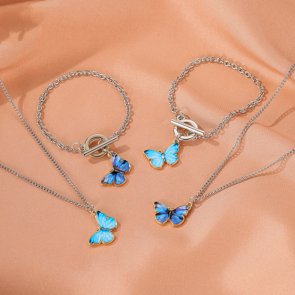 Lắc tay | Lắc tay nữ hình cánh bướm xinh XBL45 - Bảo Ngọc Jewelry
