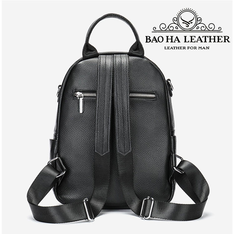 Ba lô nữ da bò đa năng BHM8119 Vừa là balo vừa là túi đeo chéo vai