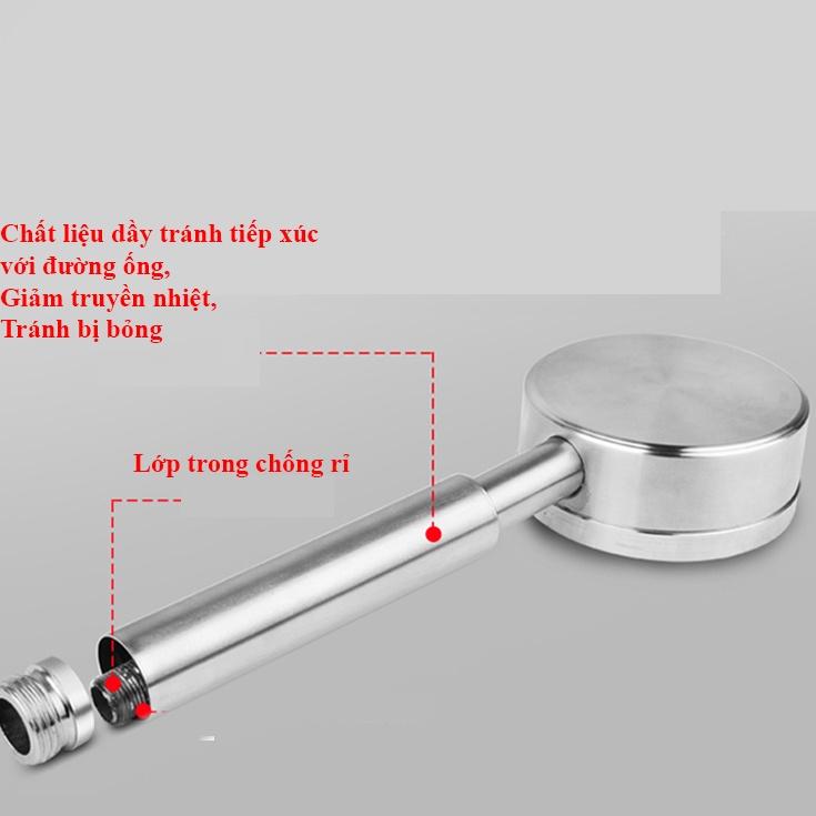 Vòi sen tắm nguyên bộ inox cao cấp