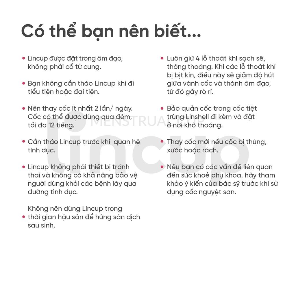 Cốc nguyệt san Lincup 0 chính hãng - Nhập Khẩu Mỹ