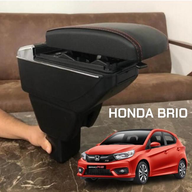 Hộp Tỳ Tay Dành Cho Xe Honda Brio Cao Cấp Tích Hợp Cổng Sạc USB