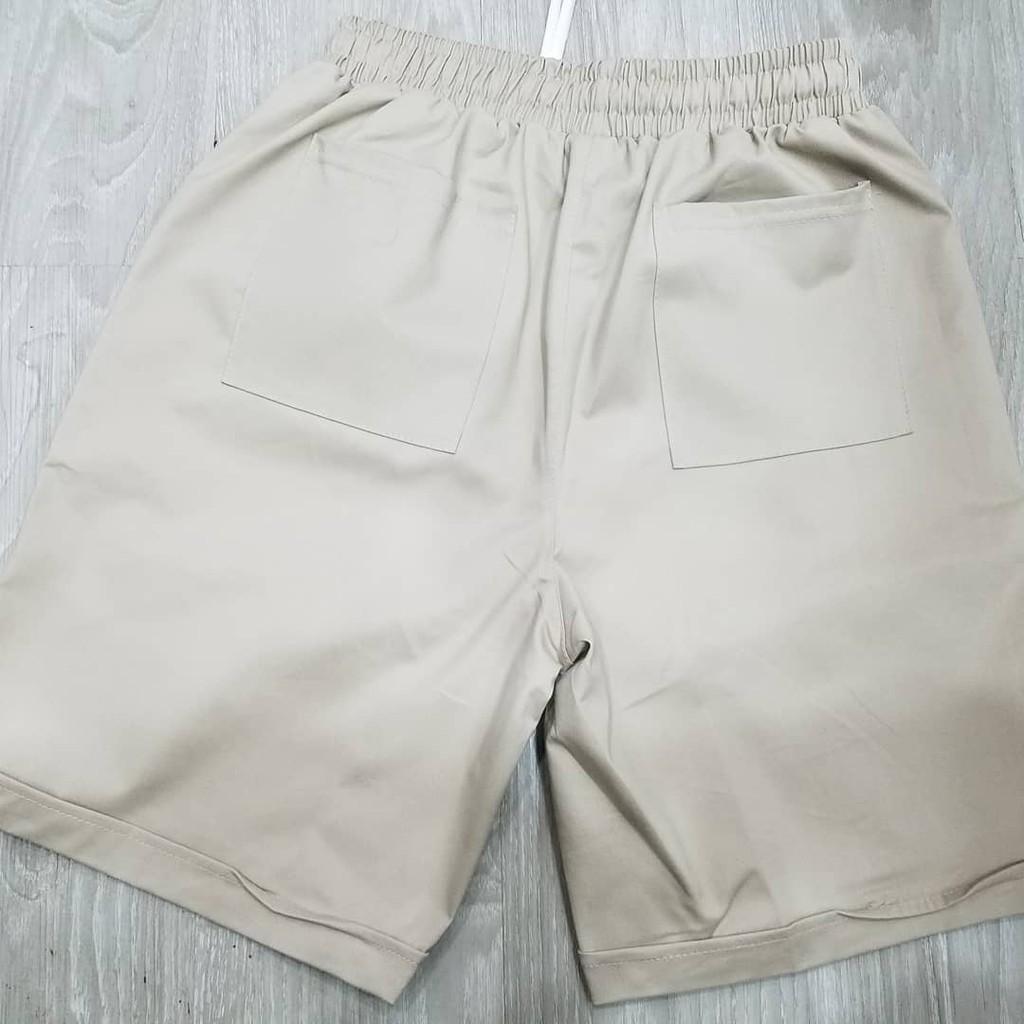 Quần Short NAM NỮ PHONG CÁCH HÀN QUỐC Kaki Màu Tan Unisex