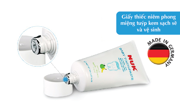 KEM ĐÁNH RĂNG TRẺ EM NUK KHÔNG FLOURIDE 3-36 THÁNG (50G) 3