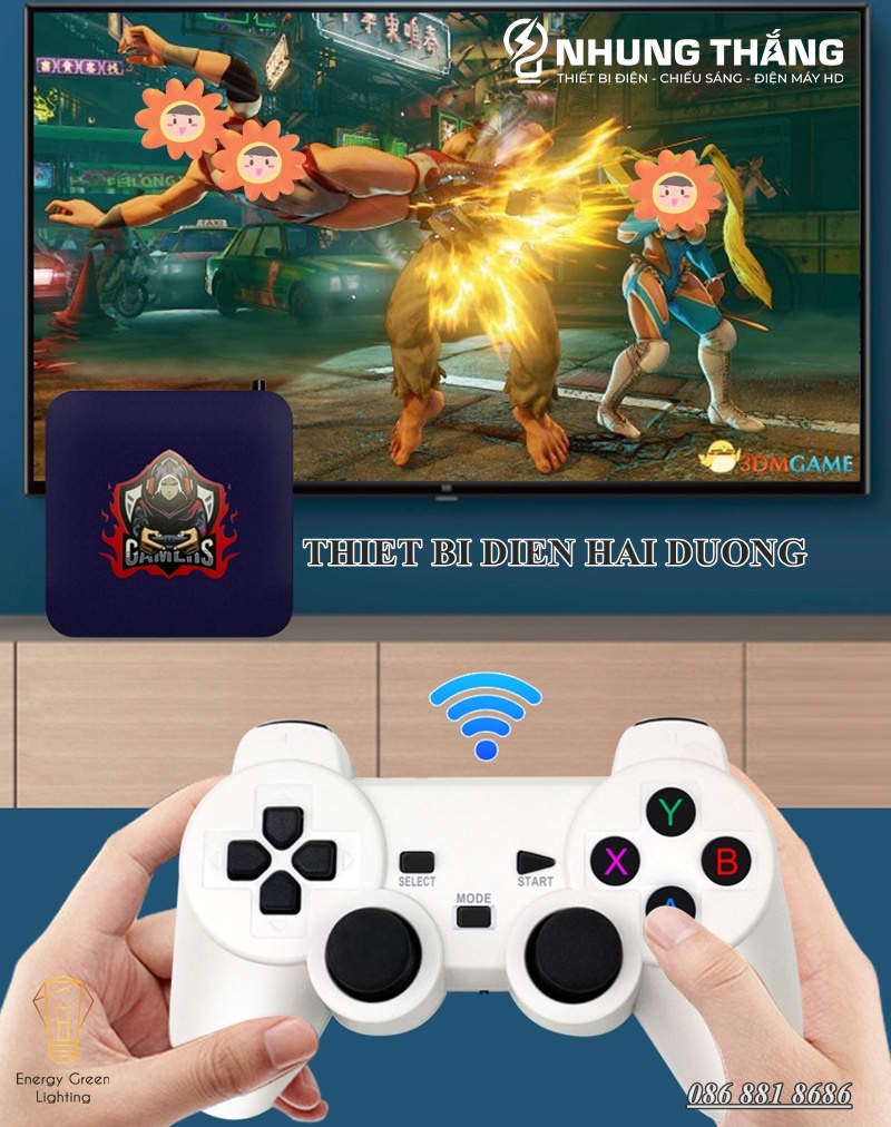 Máy Chơi Game X3 Pro - Android - Kết Nối Không Dây WIFI - HDMI TV 10000 Trò Chơi - Kèm Thẻ Nhớ 64gb - CÓ VIDEO