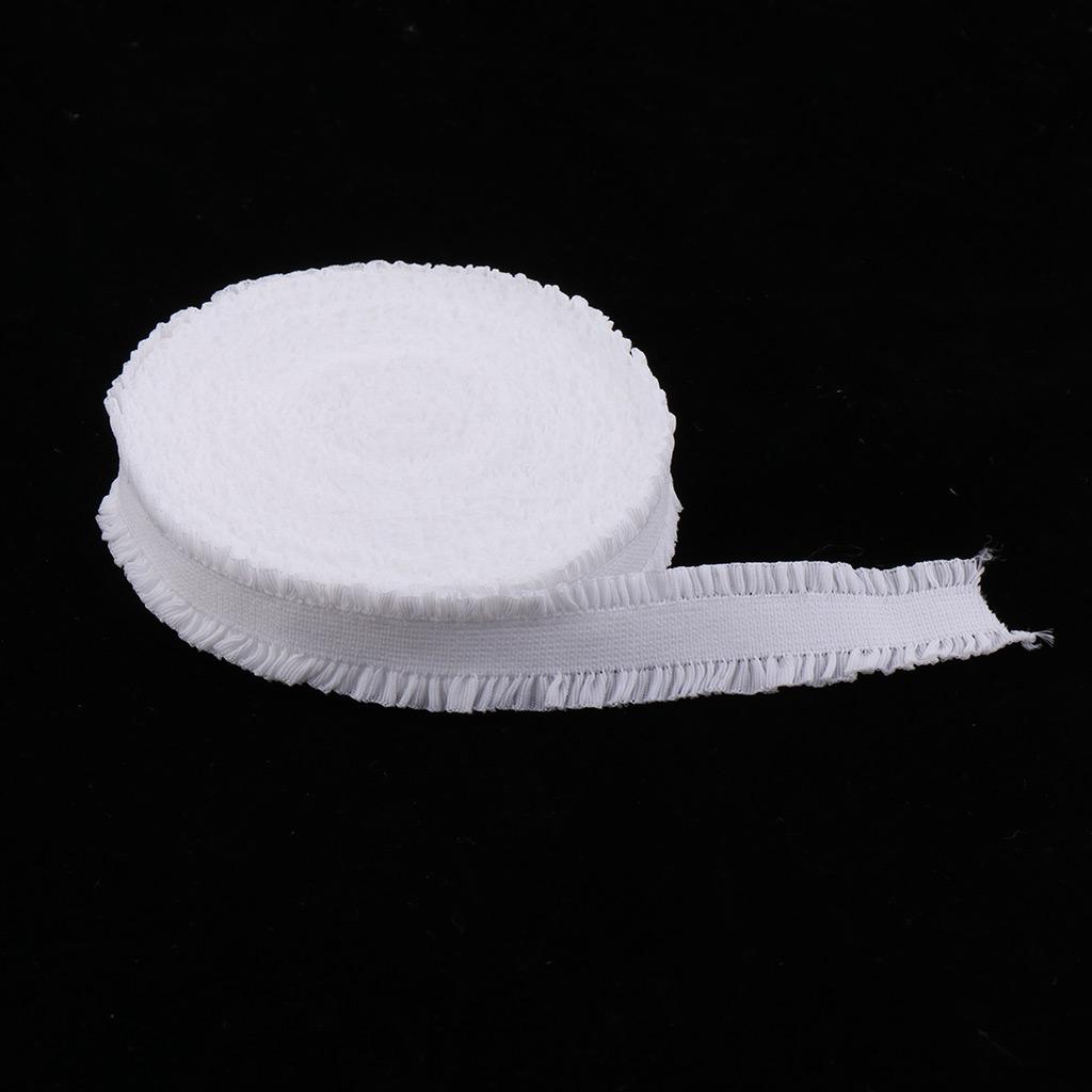 2 Miếng 10 Thước Thun Co Giãn Xù Ren Cốp Cho Đầu Quần Áo Phụ Kiện 13 Mm