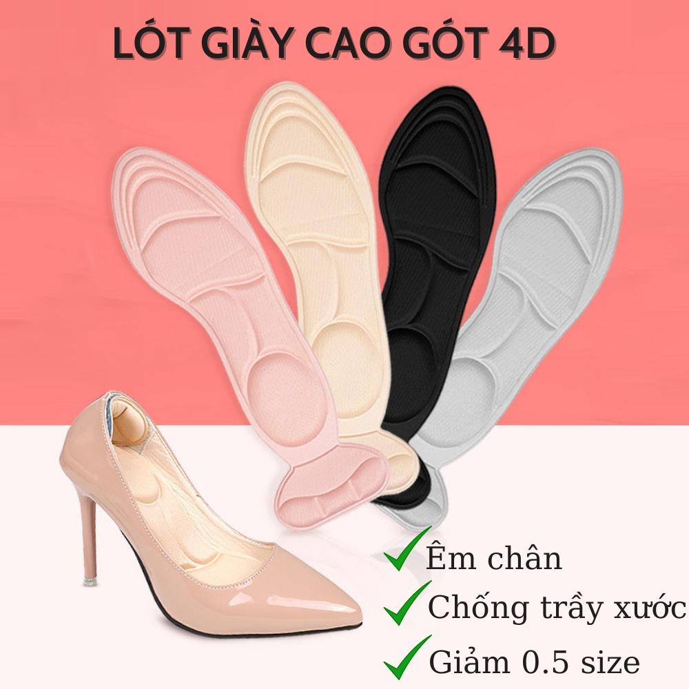 Lót giày cao gót giảm size massage êm chân, chống trầy xước chân, đệm giày giảm áp lực bàn chân
