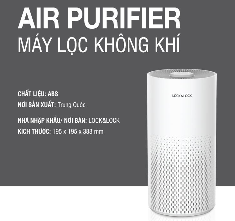 Máy Lọc Không Khí Lock&Lock ENP126WHT - Hàng Chính Hãng