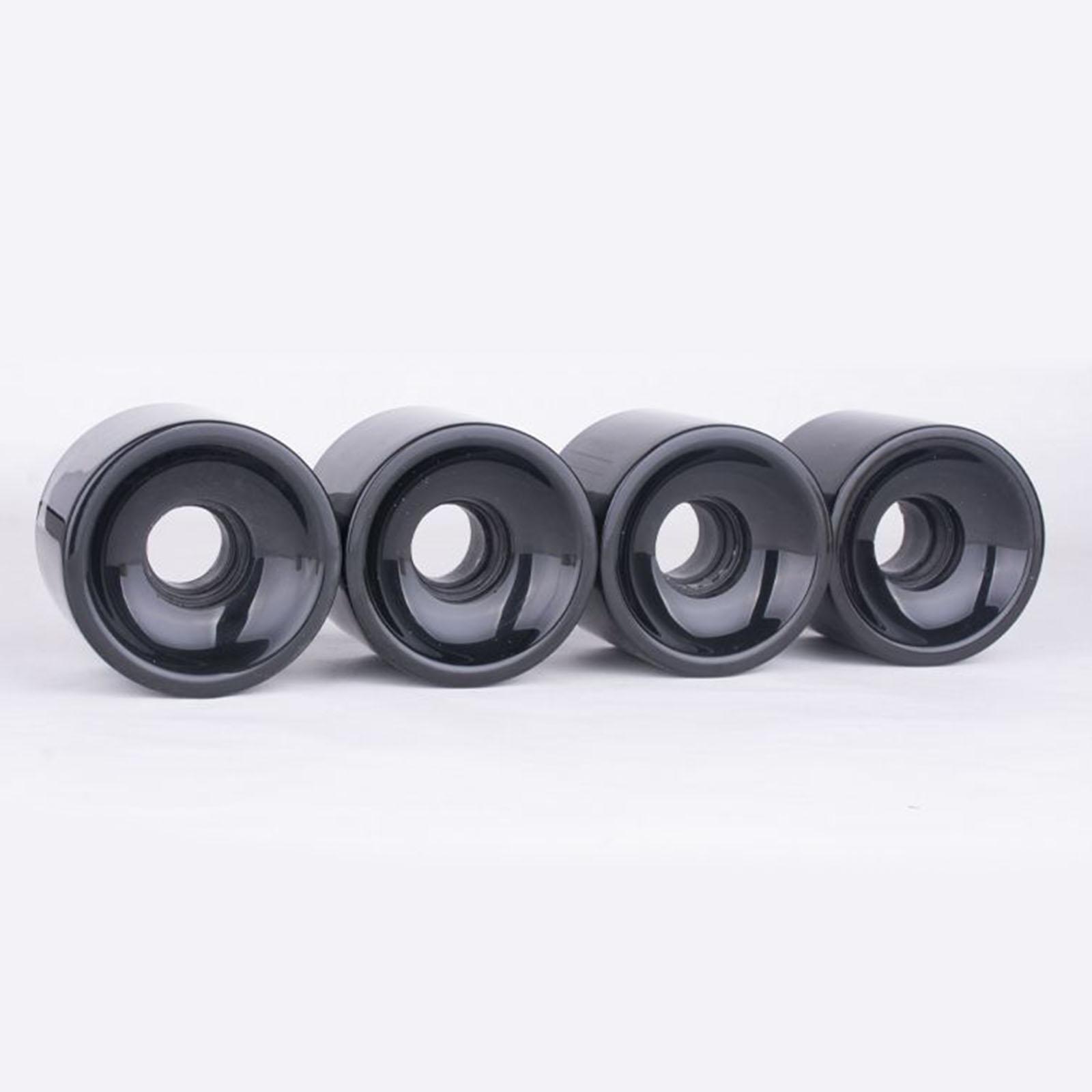 4pcs/Pack Longboard PU Wheel Replacement Skateboard 78A Hardness Wheels Cruising Wheel ABEC-9 Bearings Outer Cover