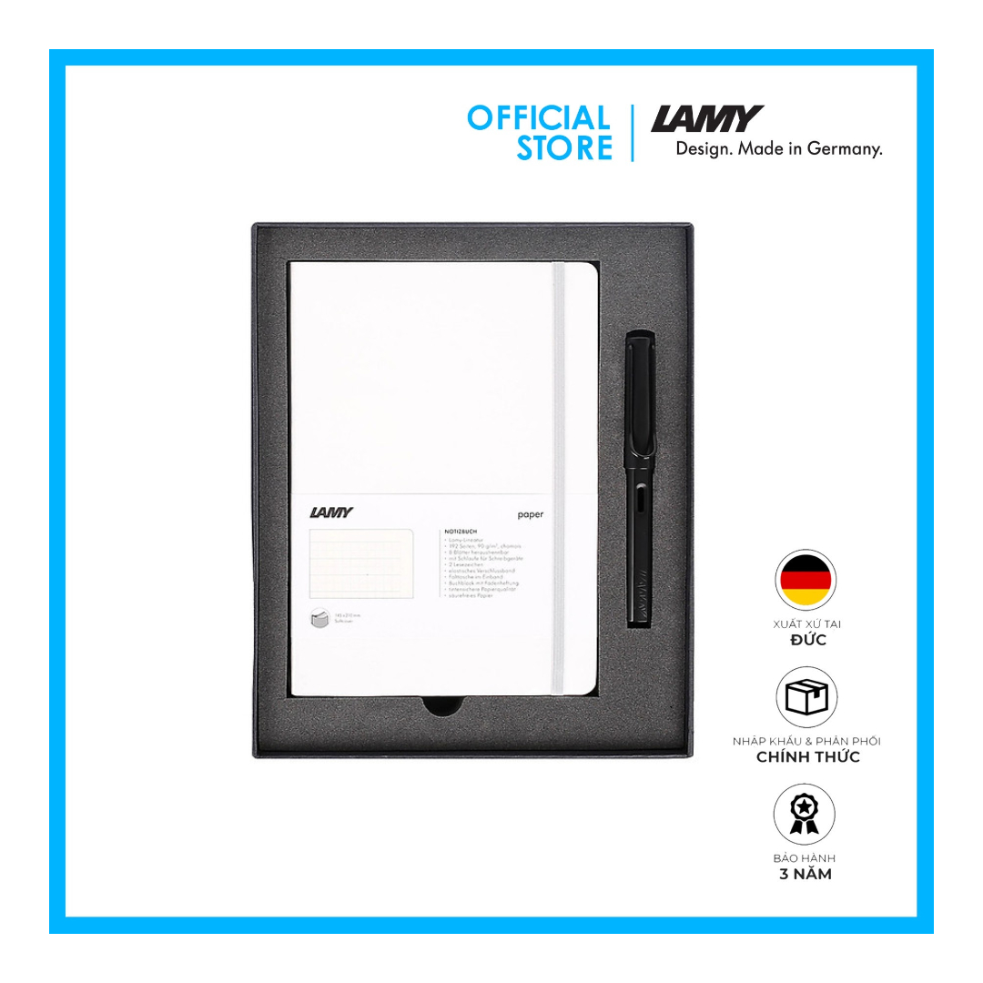 Gift Set Lamy Notebook A5 Softcover White + Lamy Al-Star Black - GSNAl0024