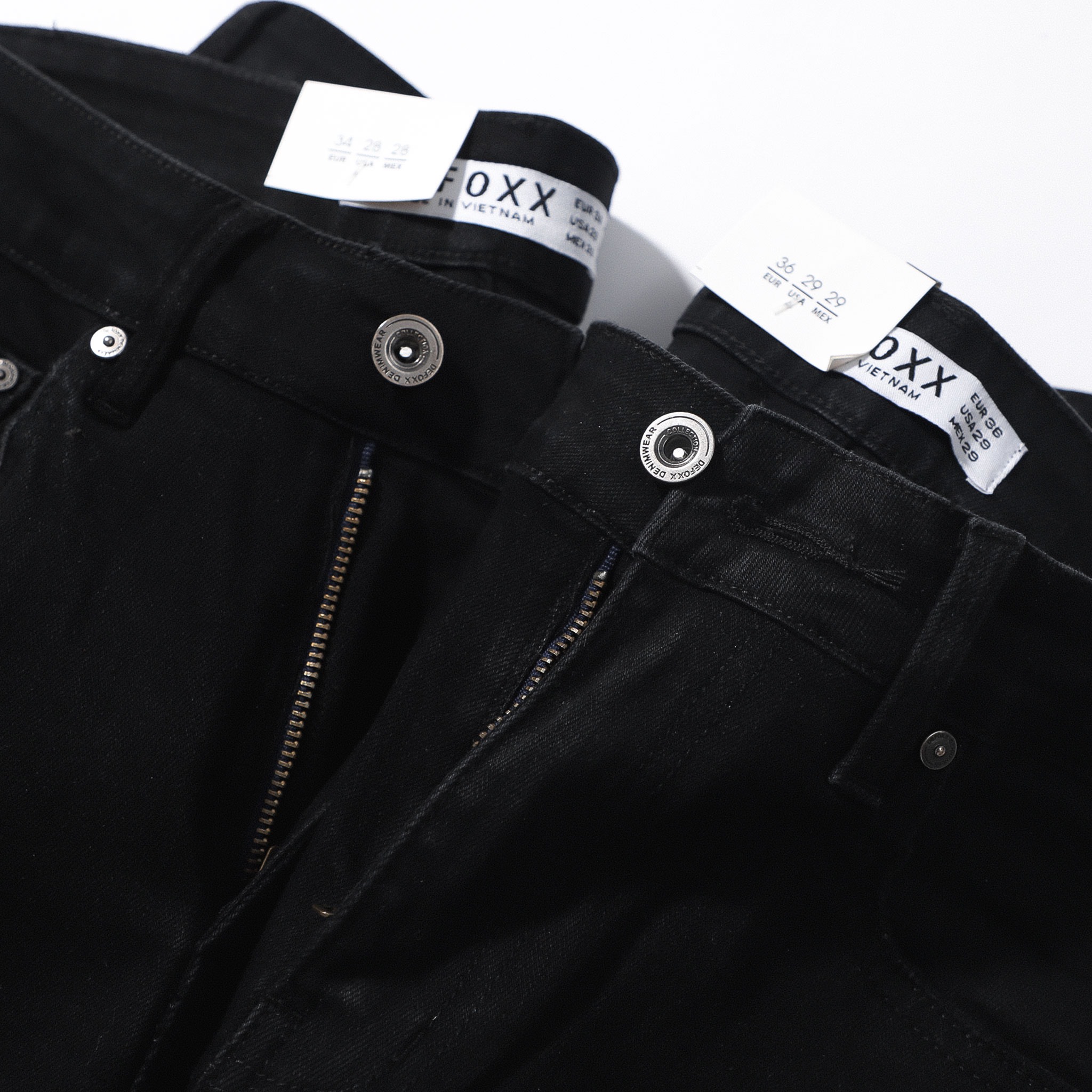 Quần jean đen wash cào rách gối DF form slimfit - Quần jeans nam cao cấp 220631 | LASTORE MENSWEAR