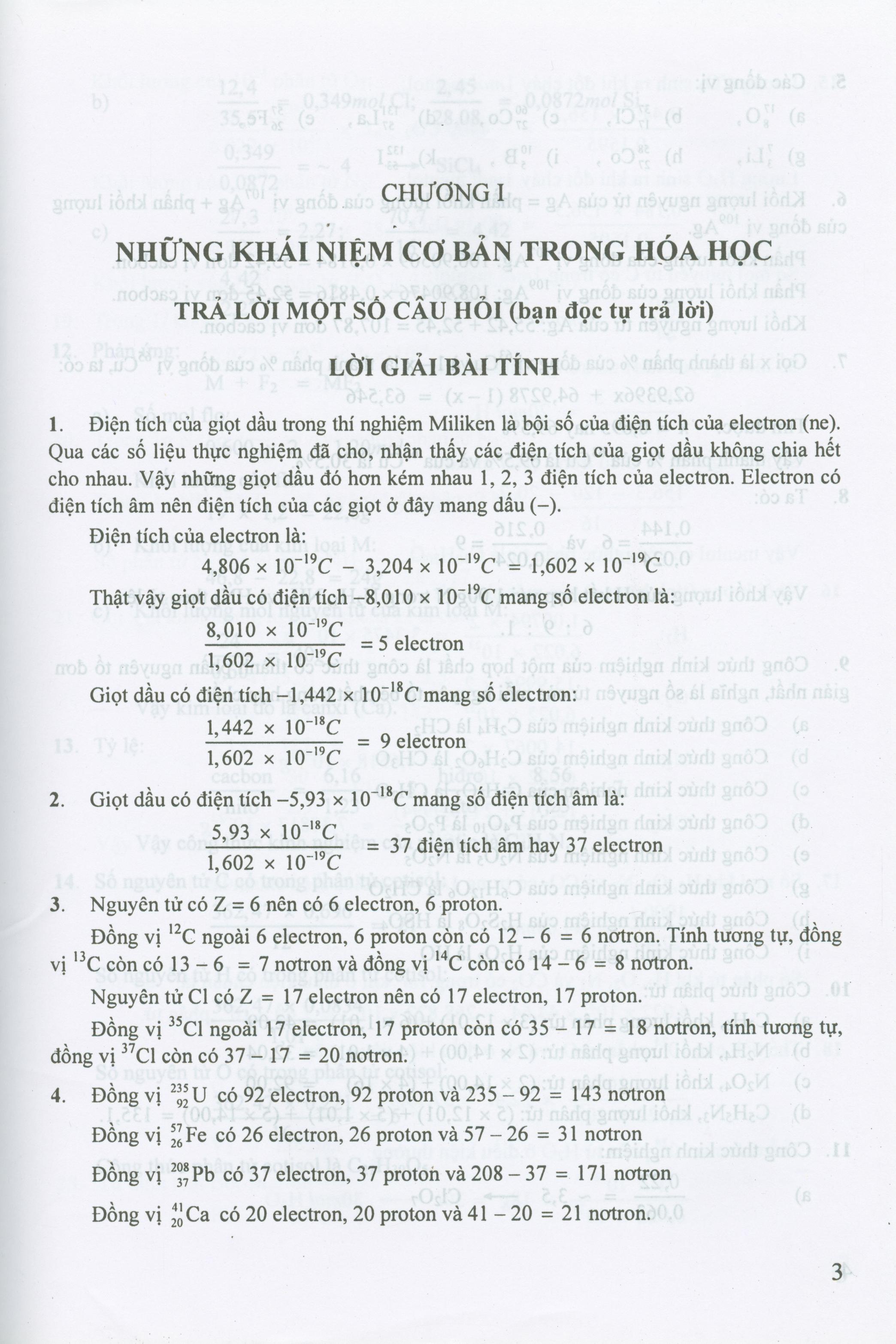 Bài Tập Hóa Học Vô Cơ, Quyển II - Lý Thuyết Đại Cương Về Hóa Học (Trả Lời Câu Hỏi Và Giải Bài Tính)