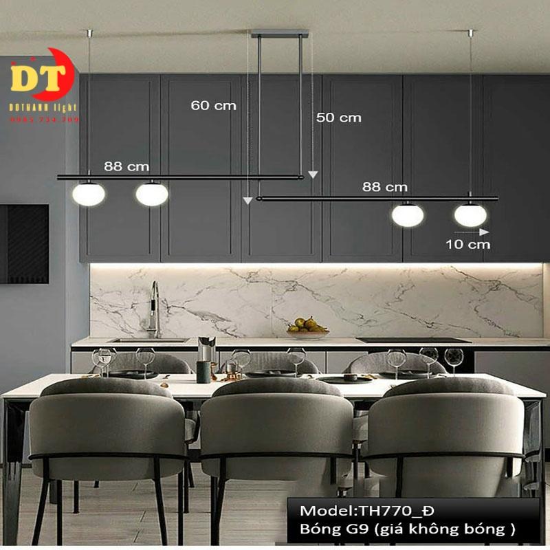 Đèn thả phòng khách bàn ăn phong cách hiện đại HTLQ1