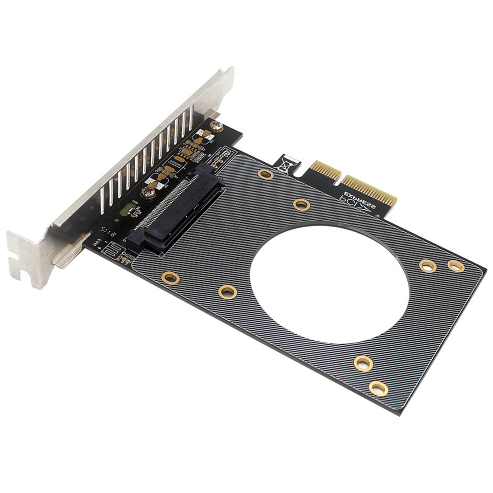 U.2 Adapter to PCIE X4 SFF-8639 to SSD Expansion Board Computer Component Expansion Compatible with Windows / MacOs / Linux