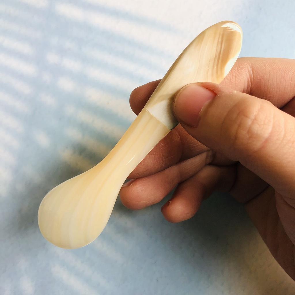 Thìa Trai Trắng Tự Nhiên 10cm, Thìa Xúc Trứng Cá Muối, Trứng Cua, Phụ Kiện Nhà Bếp Chụp Ảnh Decor