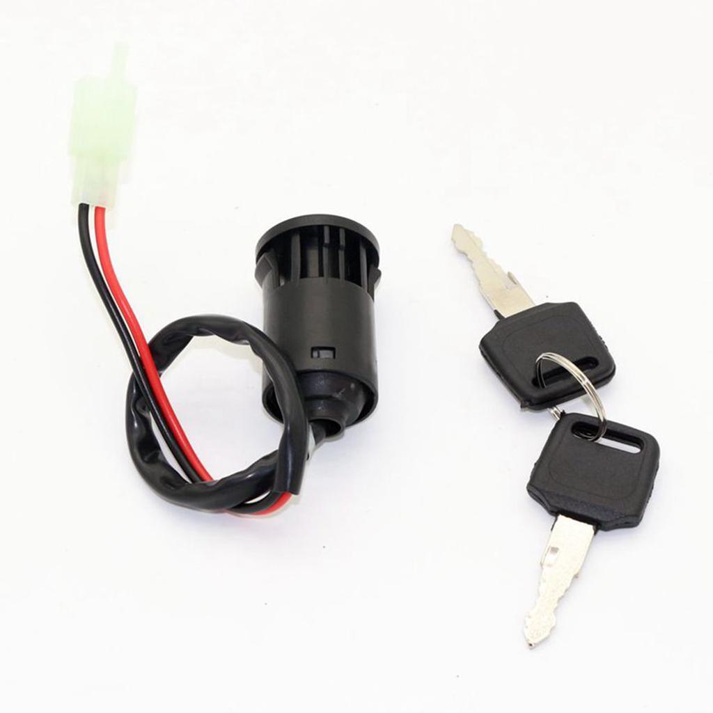 Electric 2 Wire Ignition Key for ATV Dirt Scooter Kart Bike