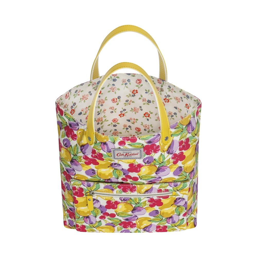 Cath Kidston - Túi đeo chéo hai mặt Reversible CrossBody Small Painted Fruit - 1001952 - Warm Cream