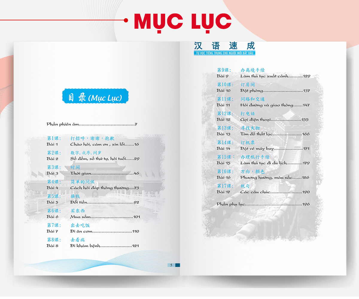 Combo tự học tiếng trung cho người mới bắt đầu (Tặng kèm Bookmark PL)