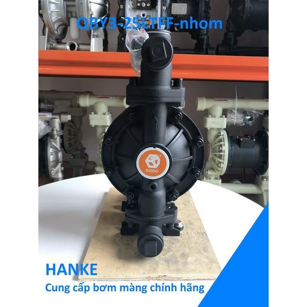 Máy bơm màng khí nén thân nhôm, GODO QBY3-25LTFF